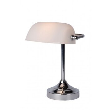 Lucide Banker Bankerlampe Chrom, 1-flammig