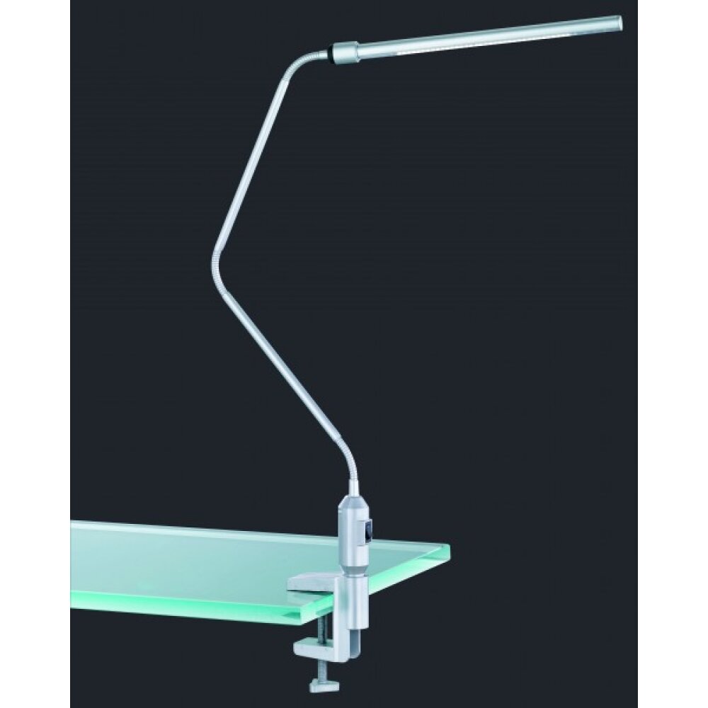 Trio Leuchten VARIO Klemmleuchte LED Edelstahl, Titan, 1-flammig main product photo