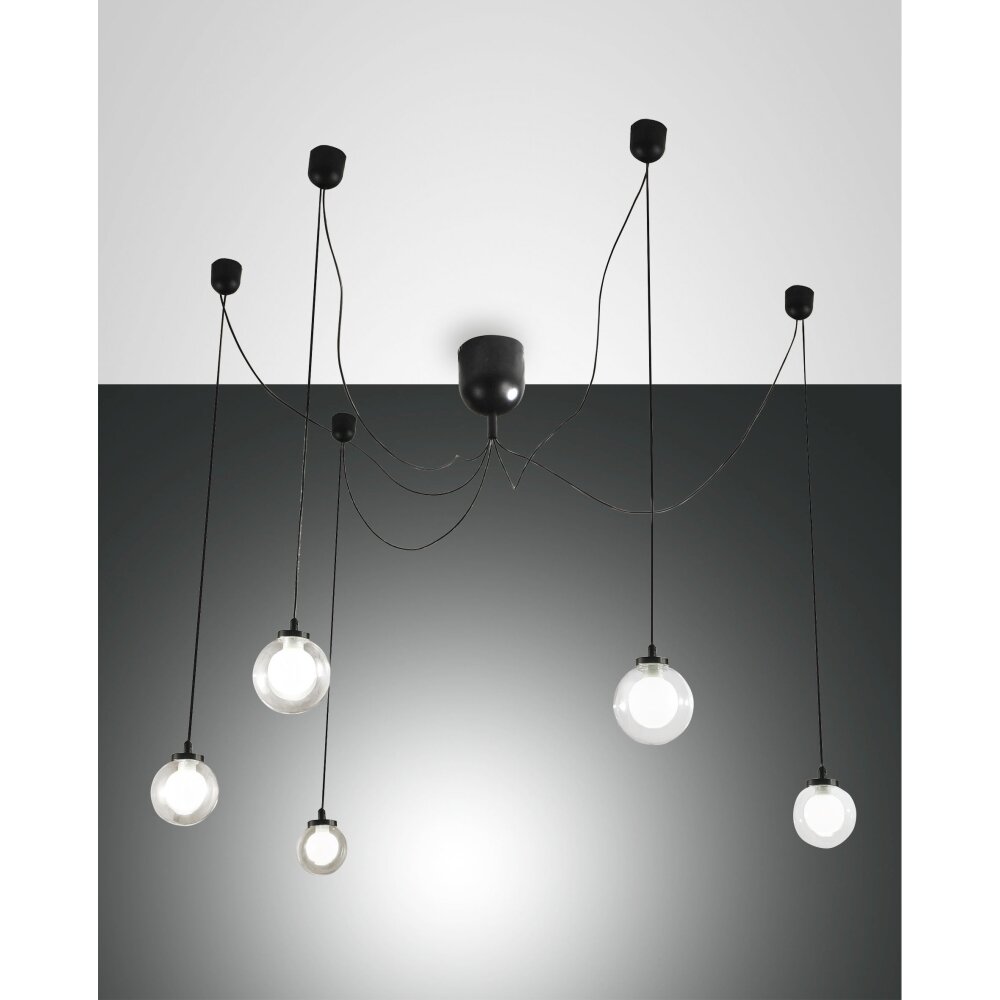 Fabas Luce Blog Pendelleuchten LED Schwarz, 1-flammig main product photo