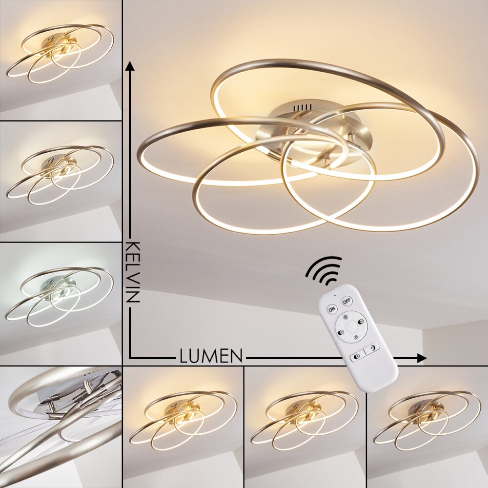 Gimdalen Deckenleuchte LED Nickel-Matt, 1-flammig, Fernbedienung main product photo