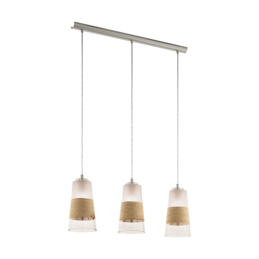 Eglo BURNHAM Hängeleuchte Nickel-Matt, 3-flammig main product photo