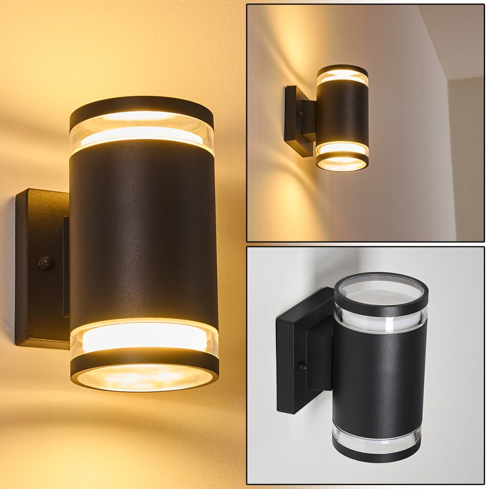Macoupin Außenwandleuchte Schwarz, 2-flammig main product photo