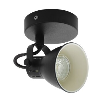 EGLO SERAS Wandspot LED Schwarz, 1-flammig