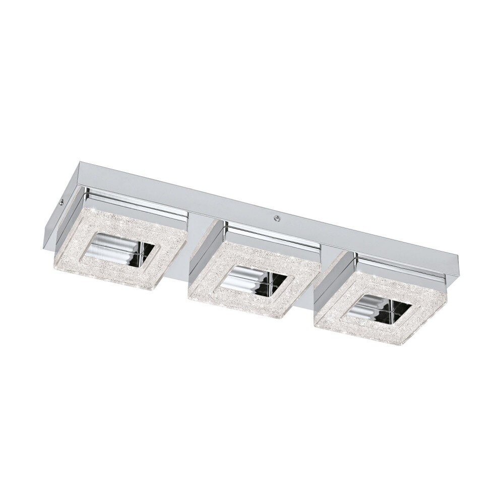 Eglo FRADELO Deckenleuchte LED Chrom, Kristalloptik, 3-flammig main product photo