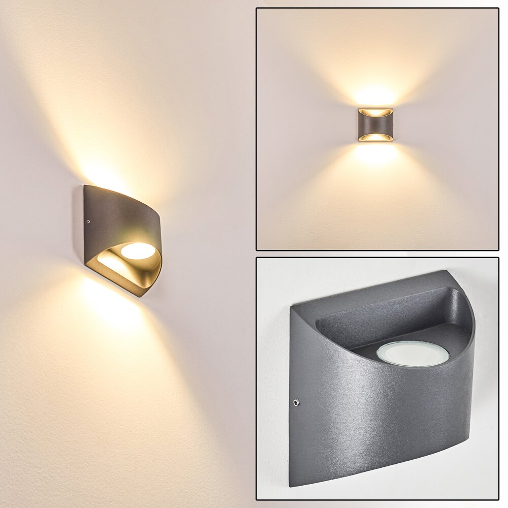 Vikom Aussenwandleuchte LED Anthrazit, 2-flammig main product photo