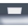 Leuchten Direkt FLAT Deckenpanel LED Silber, 1-flammig, Fernbedienung