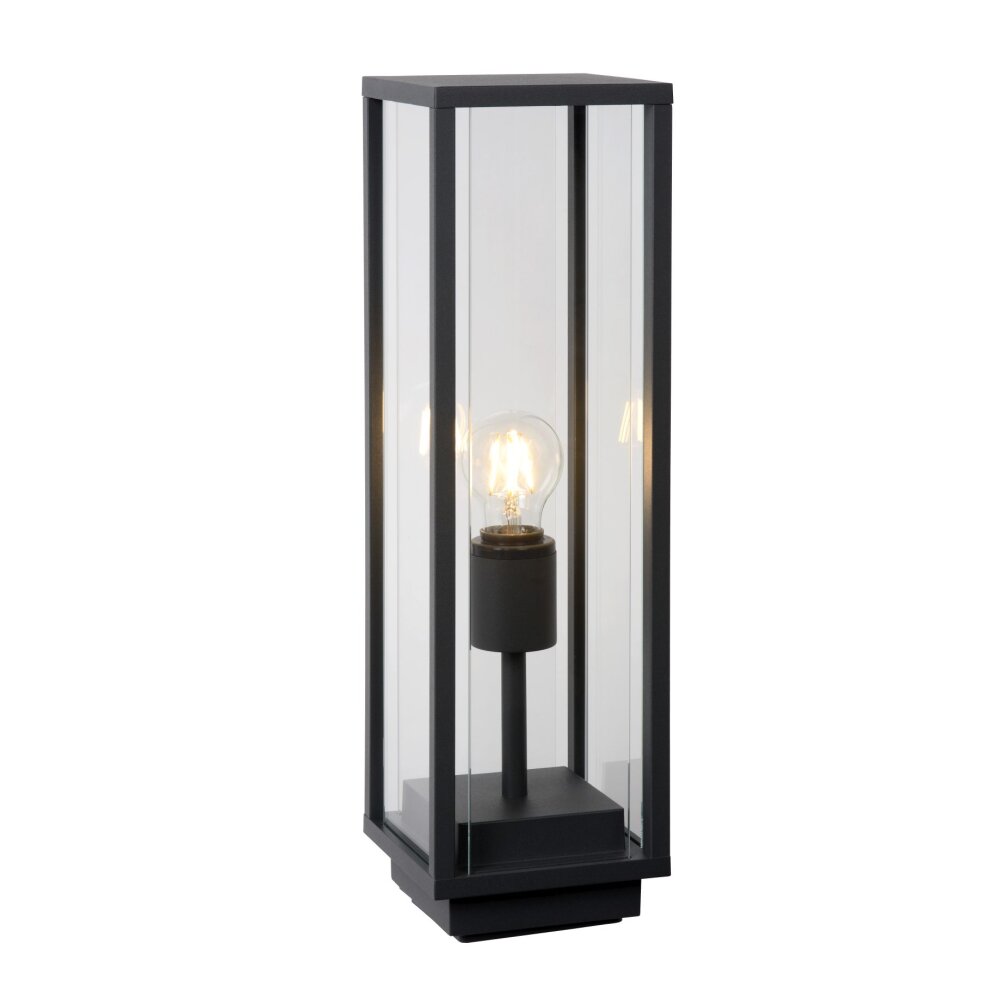 Lucide CLAIRE Pollerleuchte Schwarz, 1-flammig main product photo
