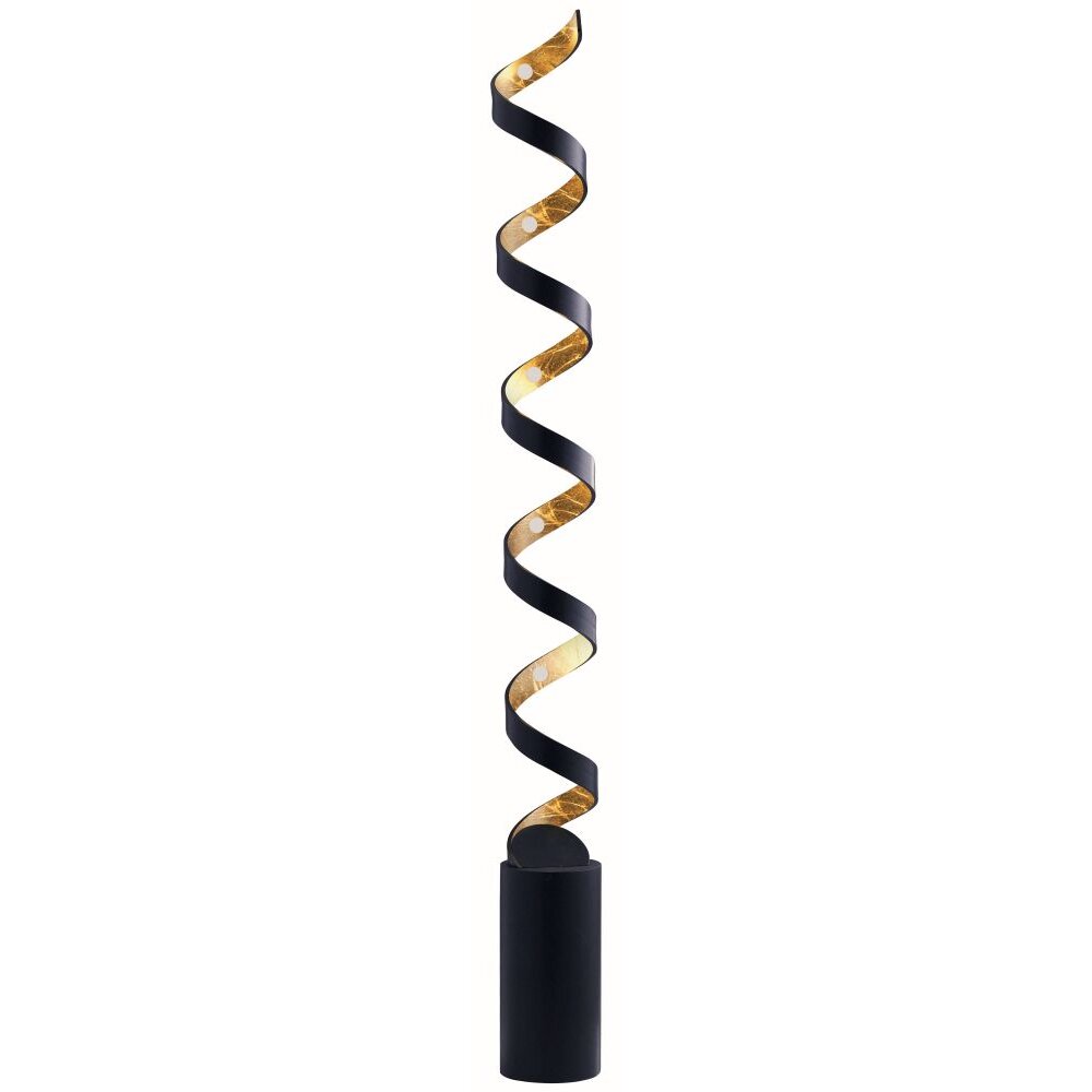 Lutec HELIX Stehleuchte Gold, Schwarz, 1-flammig main product photo