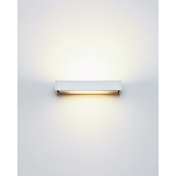 Serien Lighting SML WALL L HAL Wandleuchte Silber, 1-flammig