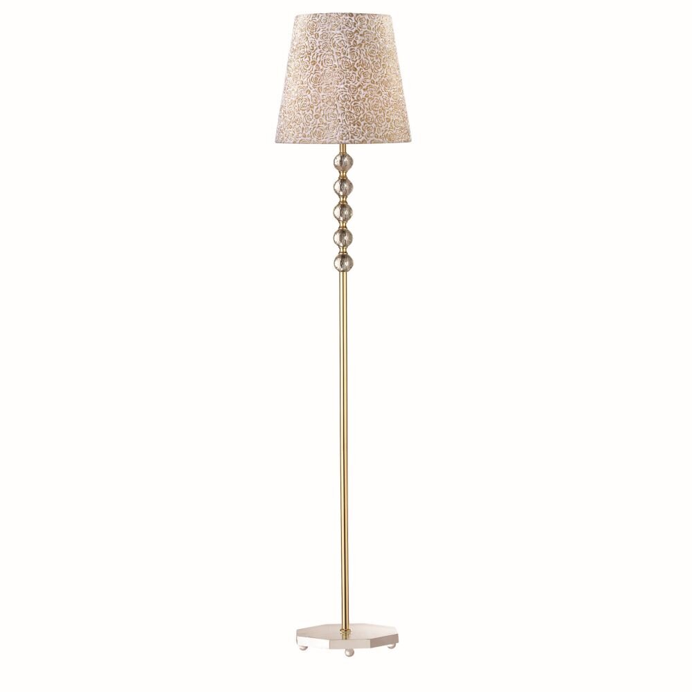 Ideal Lux QUEEN Stehleuchte Gold, Transparent, Klar, 1-flammig main product photo
