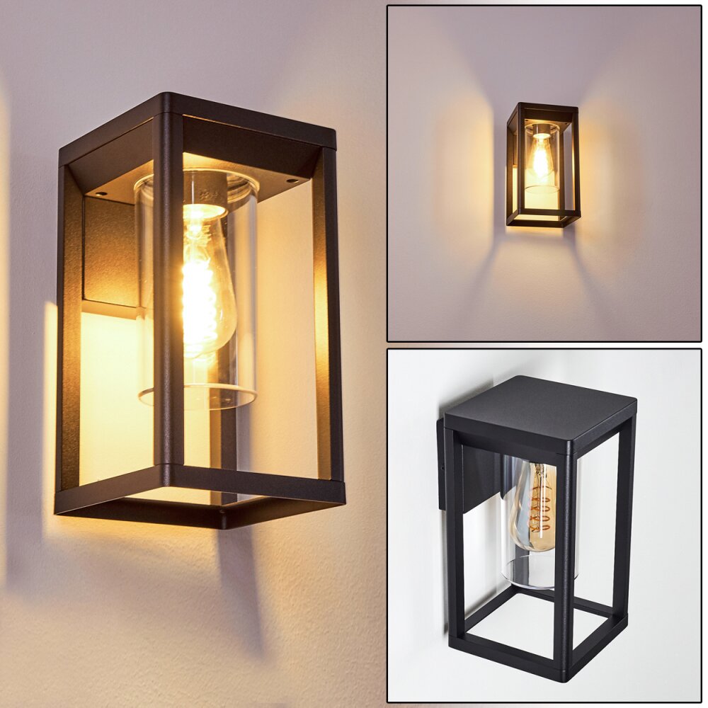 Baoshan Außenwandleuchte Schwarz, 1-flammig main product photo