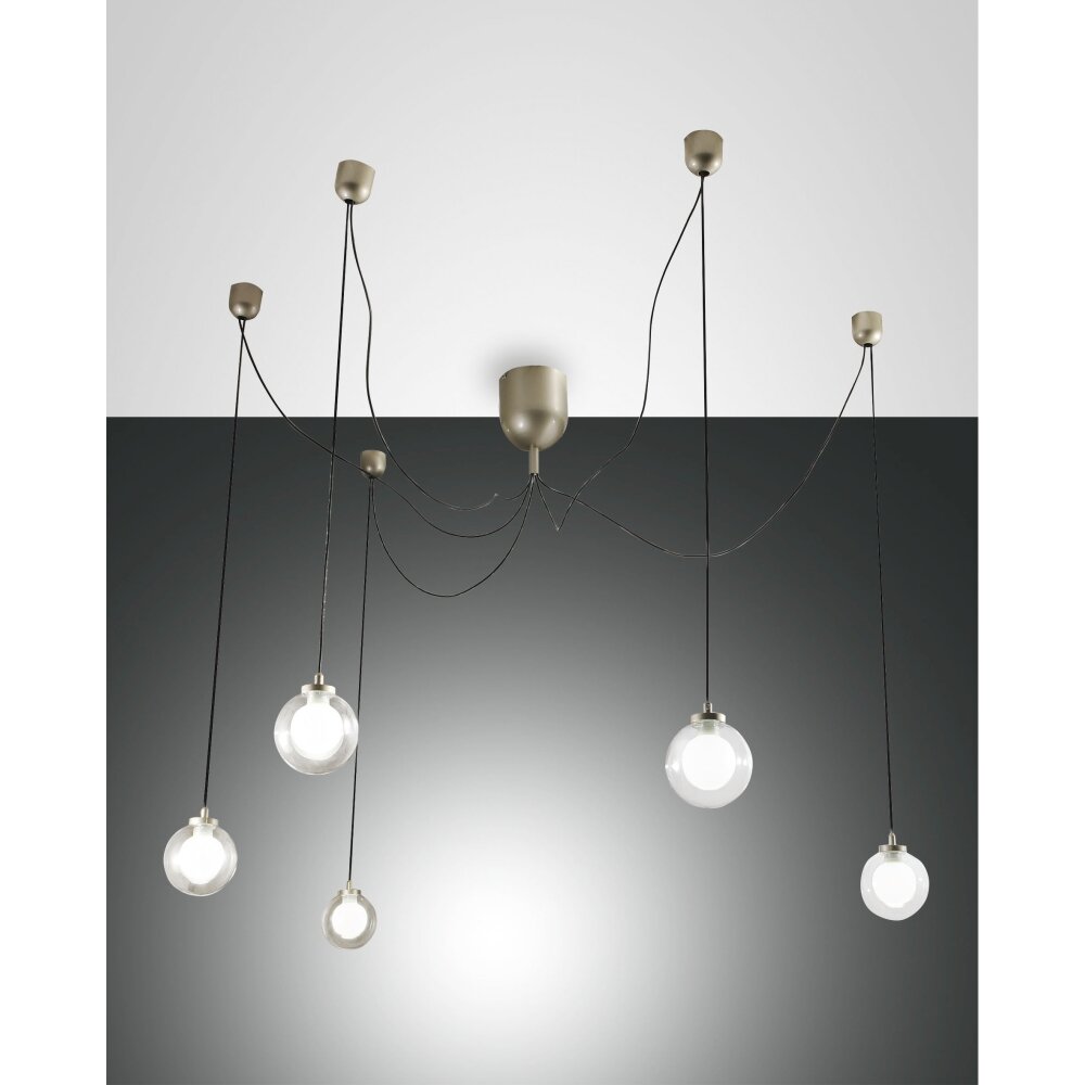 Fabas Luce Blog Pendelleuchten LED Gold, Schwarz, 1-flammig main product photo