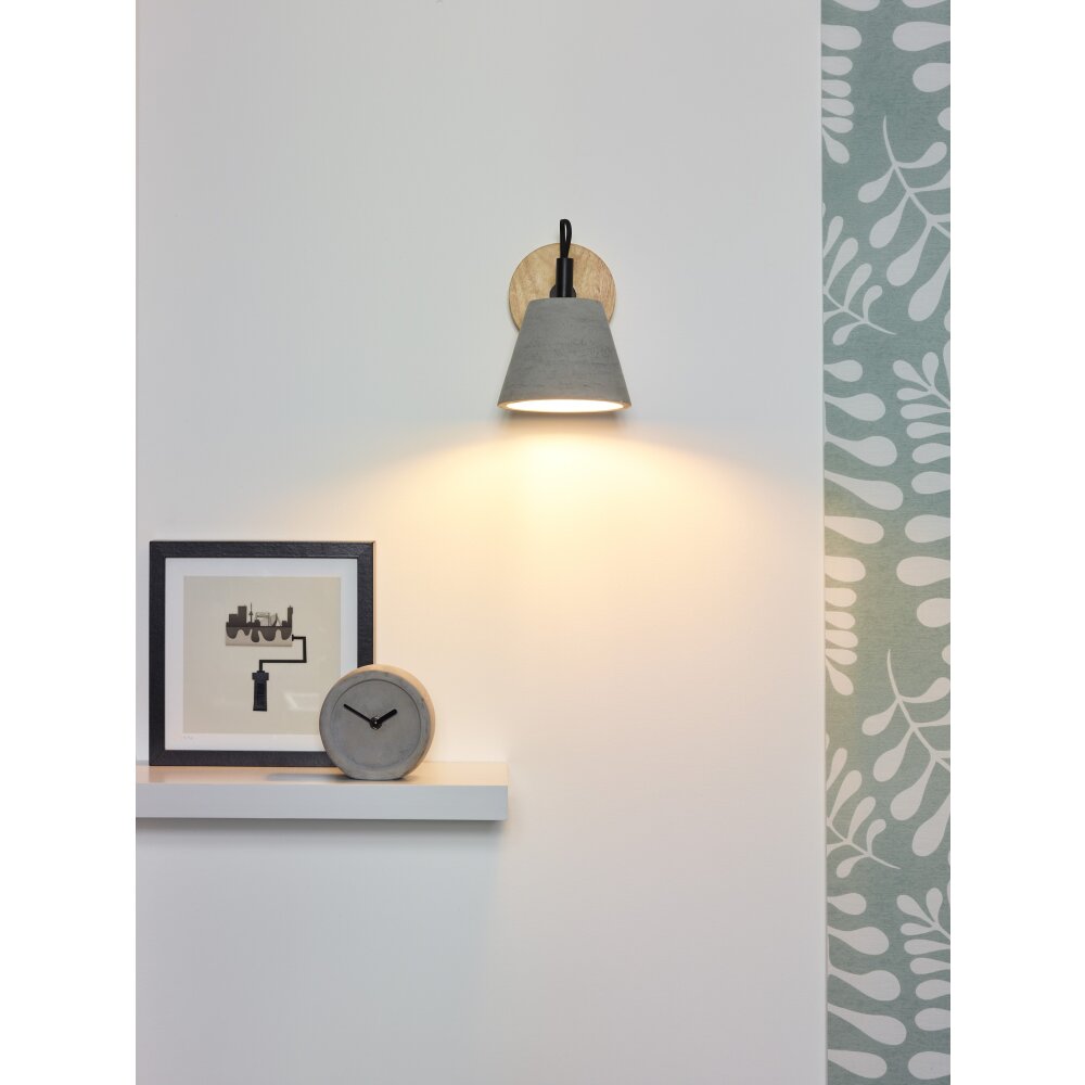 Lucide POSSIO Wandleuchte Grau, 1-flammig main product photo