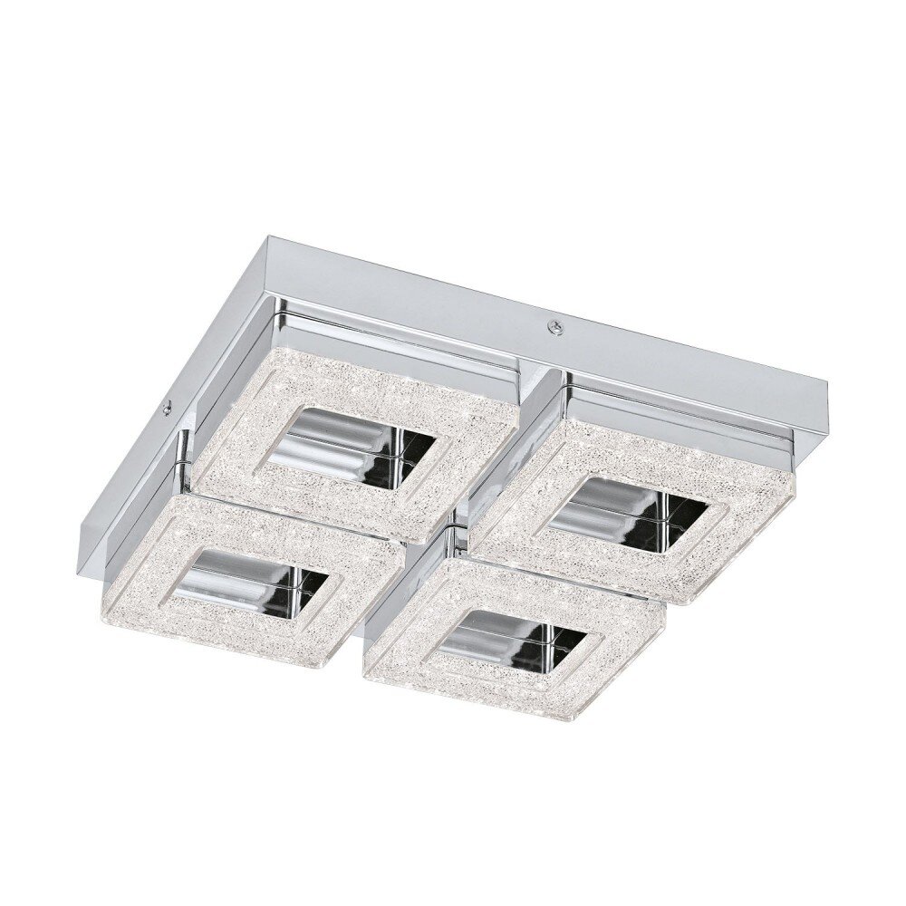 Eglo FRADELO Deckenleuchte LED Chrom, Kristalloptik, 4-flammig main product photo
