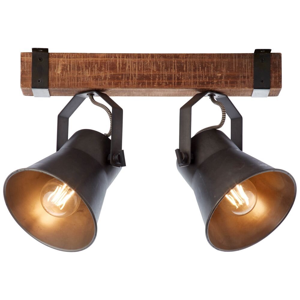 Brilliant Plow Strahler Schwarz, 2-flammig main product photo