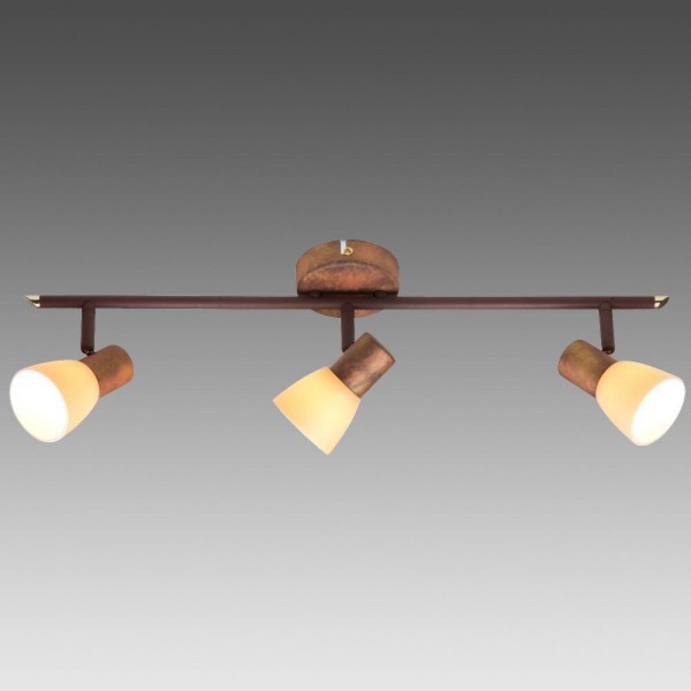 Brilliant Luca Spotrohr Kupferfarben, 3-flammig main product photo