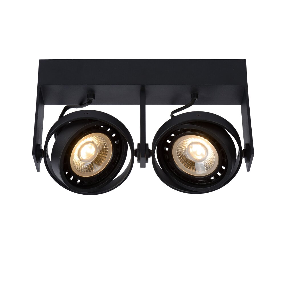 Lucide GRIFFON Deckenstrahler Schwarz, 2-flammig main product photo