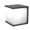 Lutec CUBE Aussenwandleuchte Anthrazit, 1-flammig