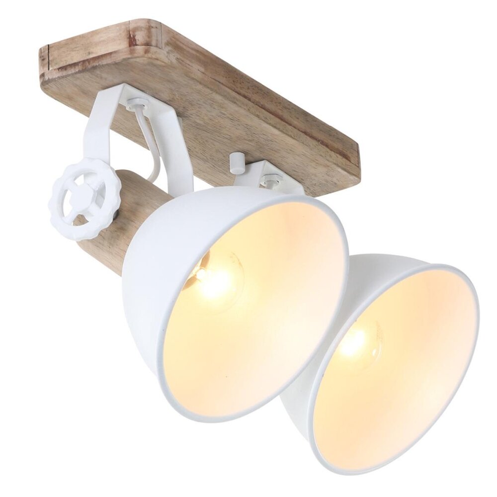 Steinhauer GEARWOOD Strahler Weiß, 2-flammig main product photo