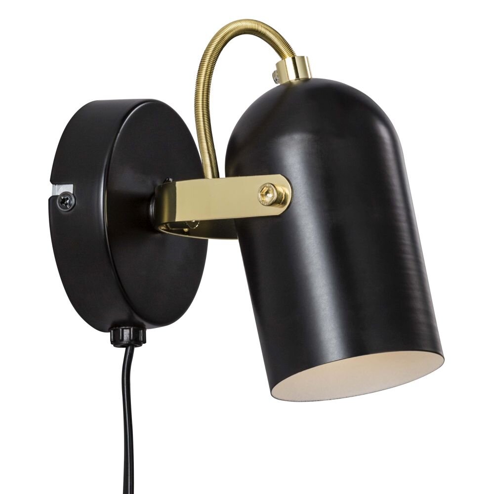 Nordlux LOTUS Wandleuchte Messing, Schwarz, 1-flammig main product photo