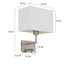 Steinhauer Mexlite Wandleuchte LED Beige, 1-flammig