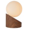 Lucide LEN Tischlampe Holz dunkel, 1-flammig