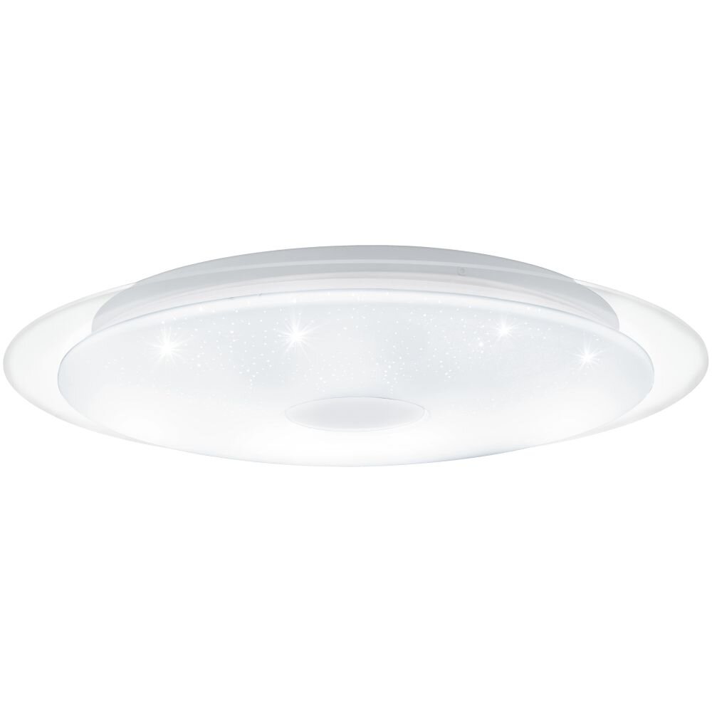 EGLO LANCIANO Deckenleuchte LED Transparent, Klar, Weiß, 1-flammig, Fernbedienung main product photo