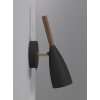 Design For The People by Nordlux Pure Wandleuchte Holz dunkel, Schwarz, 1-flammig