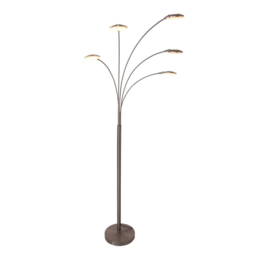 Steinhauer Mexlite Stehleuchte LED Edelstahl, 5-flammig main product photo