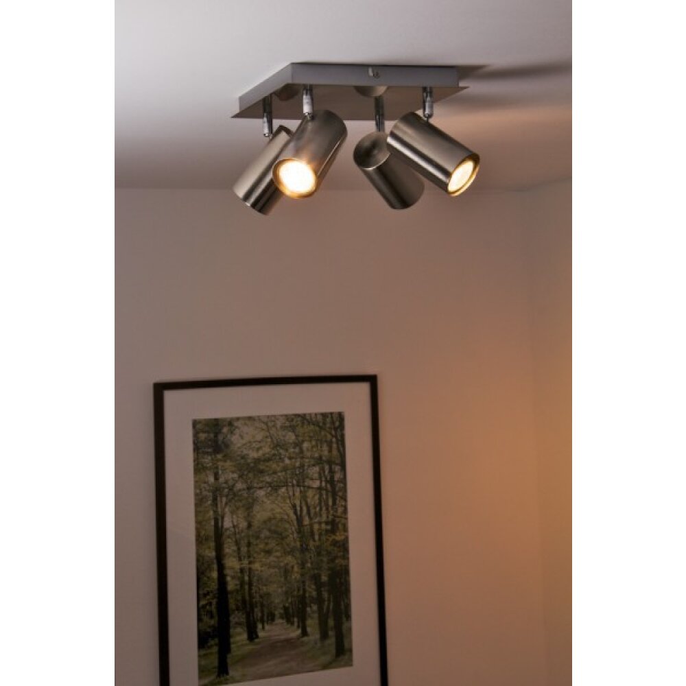 Trio Leuchten MARLEY Deckenleuchte Edelstahl, Nickel-Matt, 4-flammig main product photo