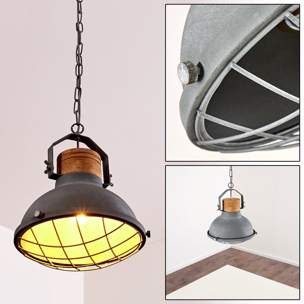 Onsala Hängeleuchte Grau, Steinoptik, 1-flammig main product photo