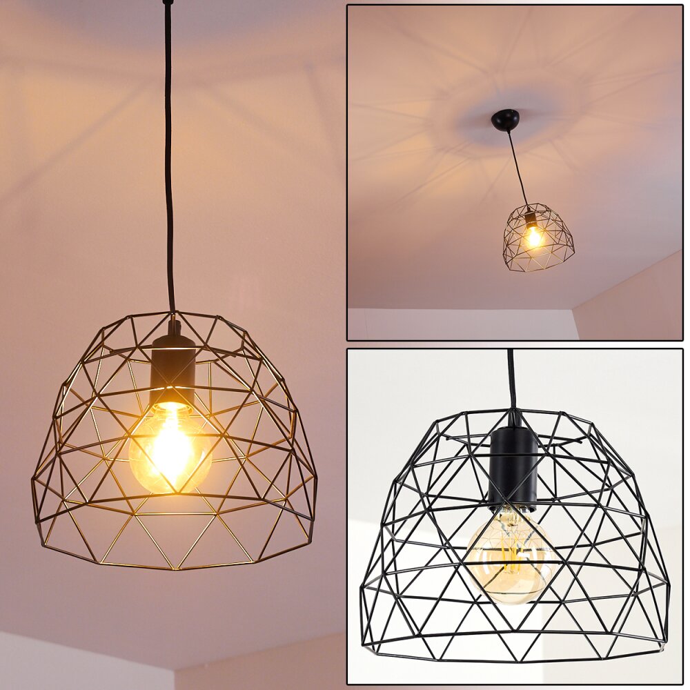 Hajom Hängeleuchte Schwarz, 1-flammig main product photo