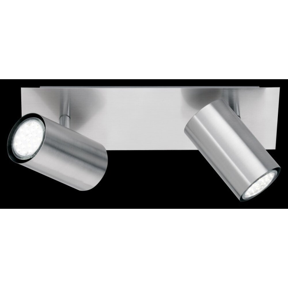 Trio Leuchten MARLEY Deckenleuchte Edelstahl, Nickel-Matt, 2-flammig main product photo