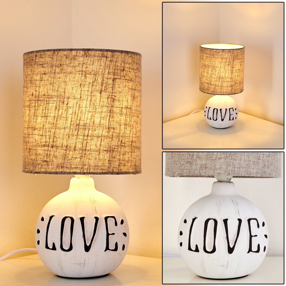 Seon LOVE Tischleuchte Weiß, 1-flammig main product photo