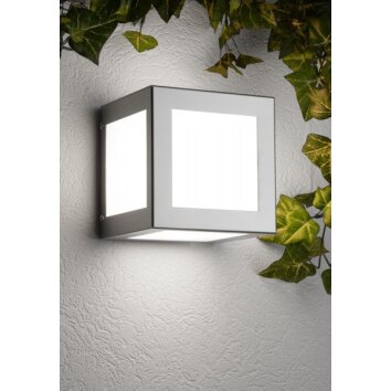 CMD Aqua Cubo Außenwandleuchte Edelstahl, 1-flammig