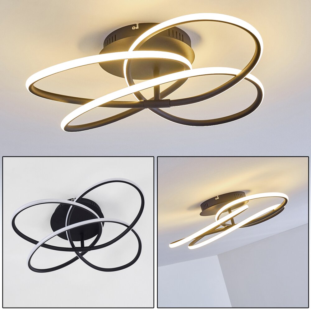 Belgorod Deckenleuchte LED Schwarz, 1-flammig main product photo
