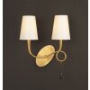 Mantra Paola Wandleuchte Gold, 2-flammig
