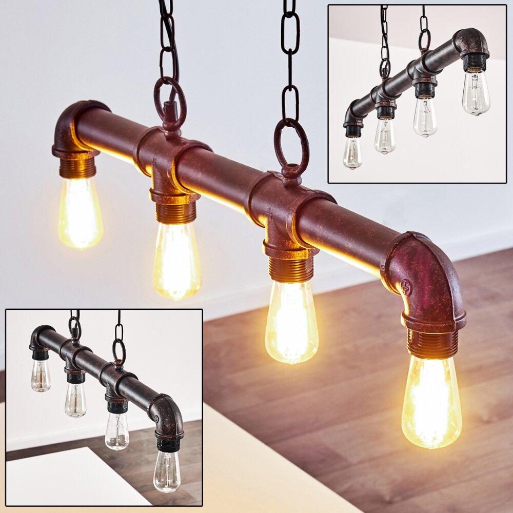 Kajen Hängeleuchte Rostfarben, 4-flammig main product photo