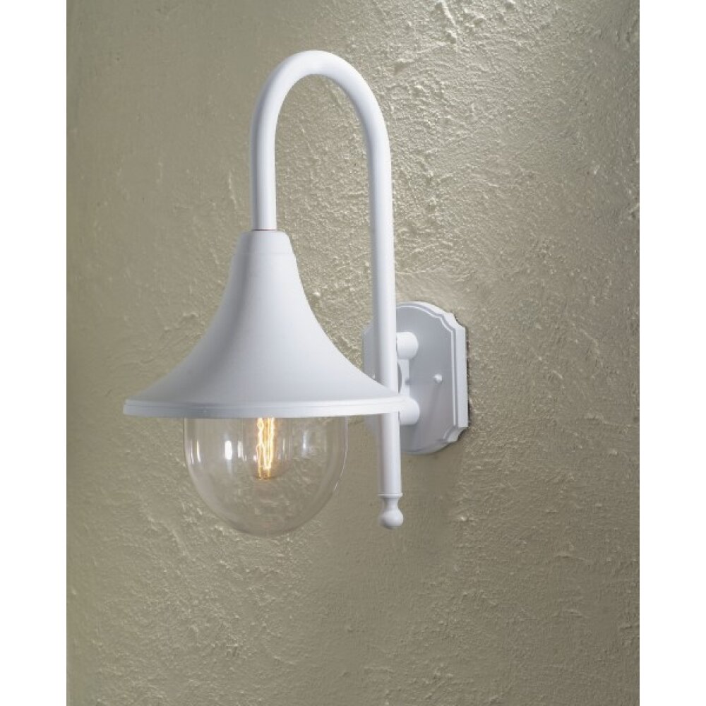 Konstsmide Bari Außenwandleuchte Weiß, 1-flammig main product photo