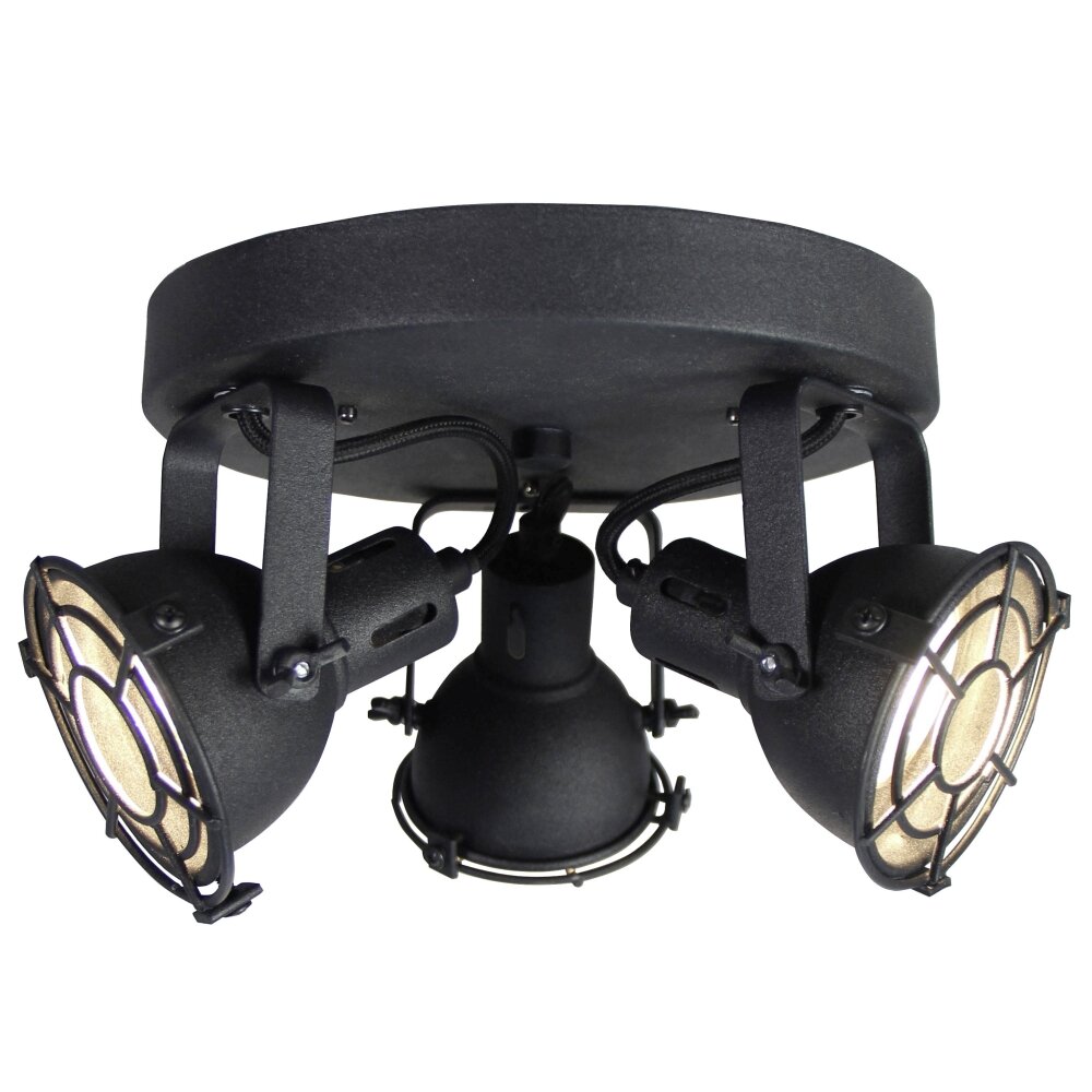 Brilliant Leuchten Jesper Spotrondell LED Schwarz, 3-flammig main product photo