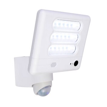 Lutec ESA Kameraleuchte LED Weiß, 1-flammig, Bewegungsmelder
