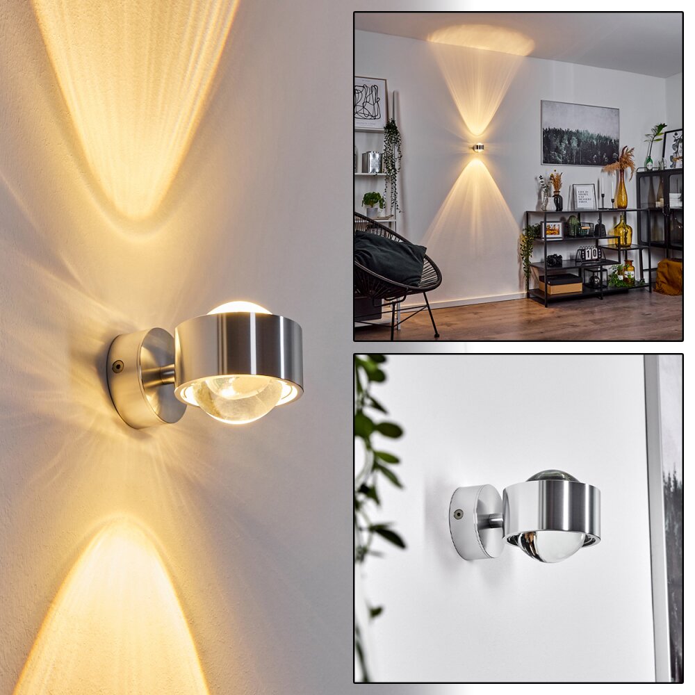 Sapri Wandleuchte Silber, 1-flammig main product photo