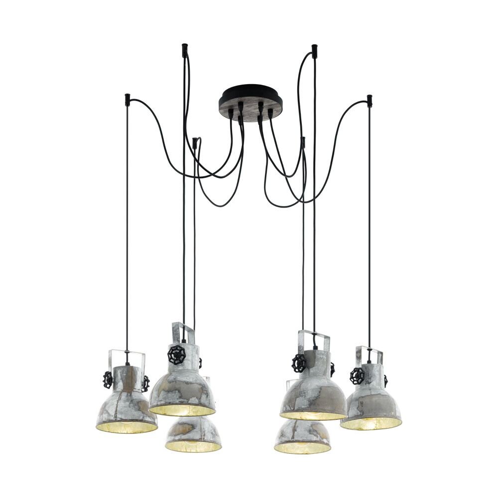 Eglo BARNSTAPLE Hängeleuchte Braun, Schwarz, 6-flammig main product photo