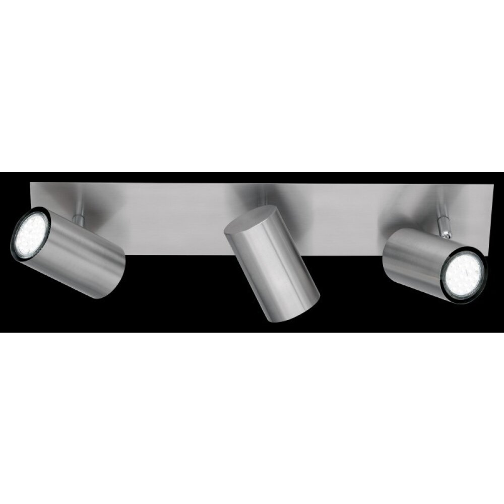 Trio Leuchten MARLEY Deckenleuchte Edelstahl, Nickel-Matt, 3-flammig main product photo