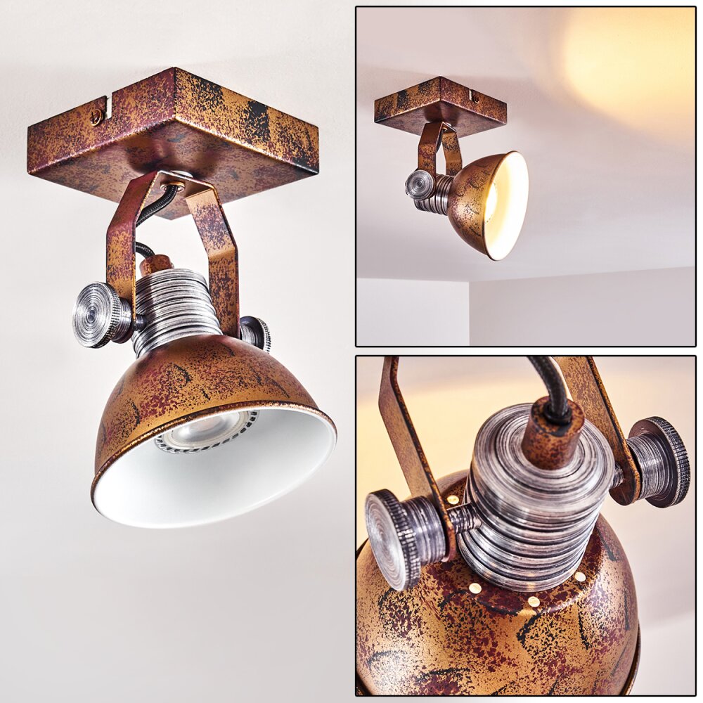 Gudo Deckenleuchte Braun, Bronze, 1-flammig main product photo