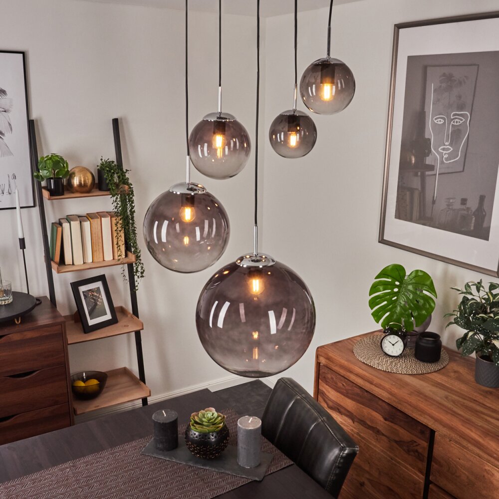 Degevos Hängeleuchte Chrom, 5-flammig main product photo