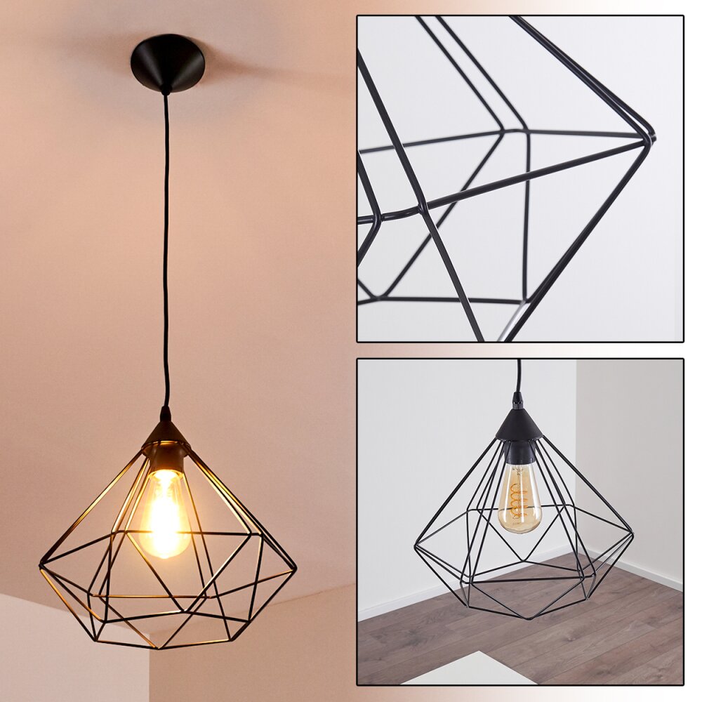 Cenova Hängeleuchte Schwarz, 1-flammig main product photo