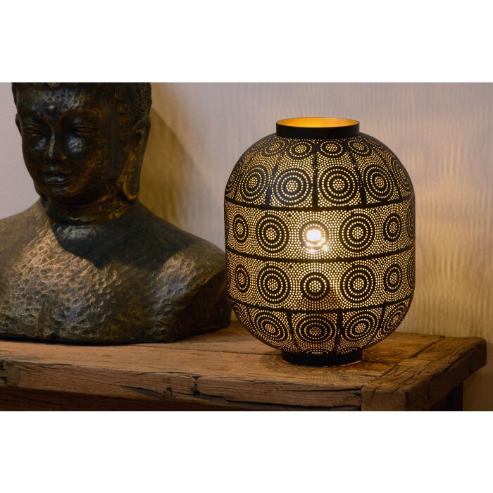 Lucide TAHAR Tischlampe Schwarz, 1-flammig Lucide TAHAR Tischlampe Schwarz, 1-flammig