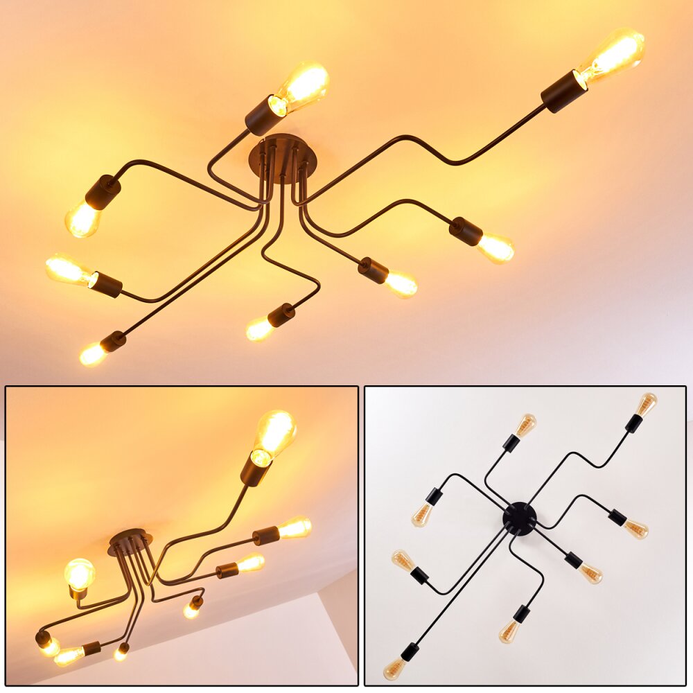 Bogno Deckenleuchte Schwarz, 8-flammig main product photo