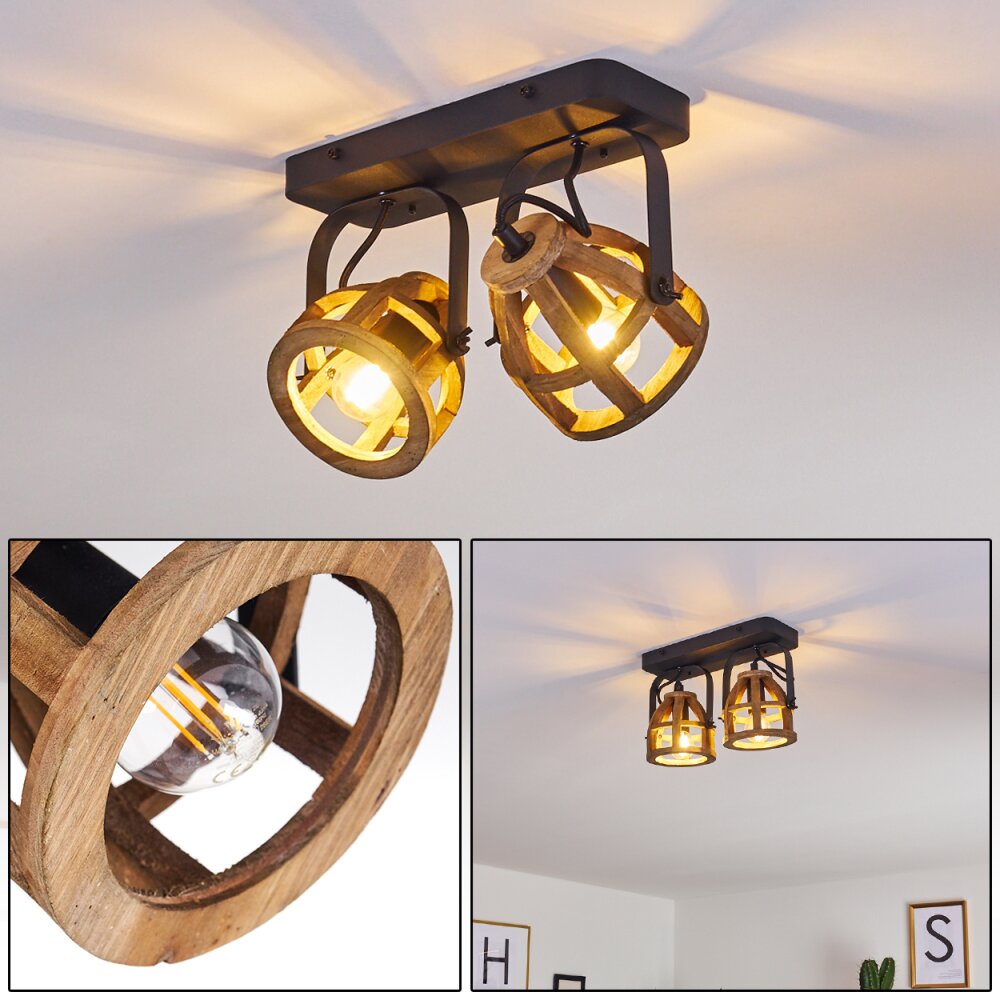 Haervej Deckenleuchte Schwarz, 2-flammig main product photo